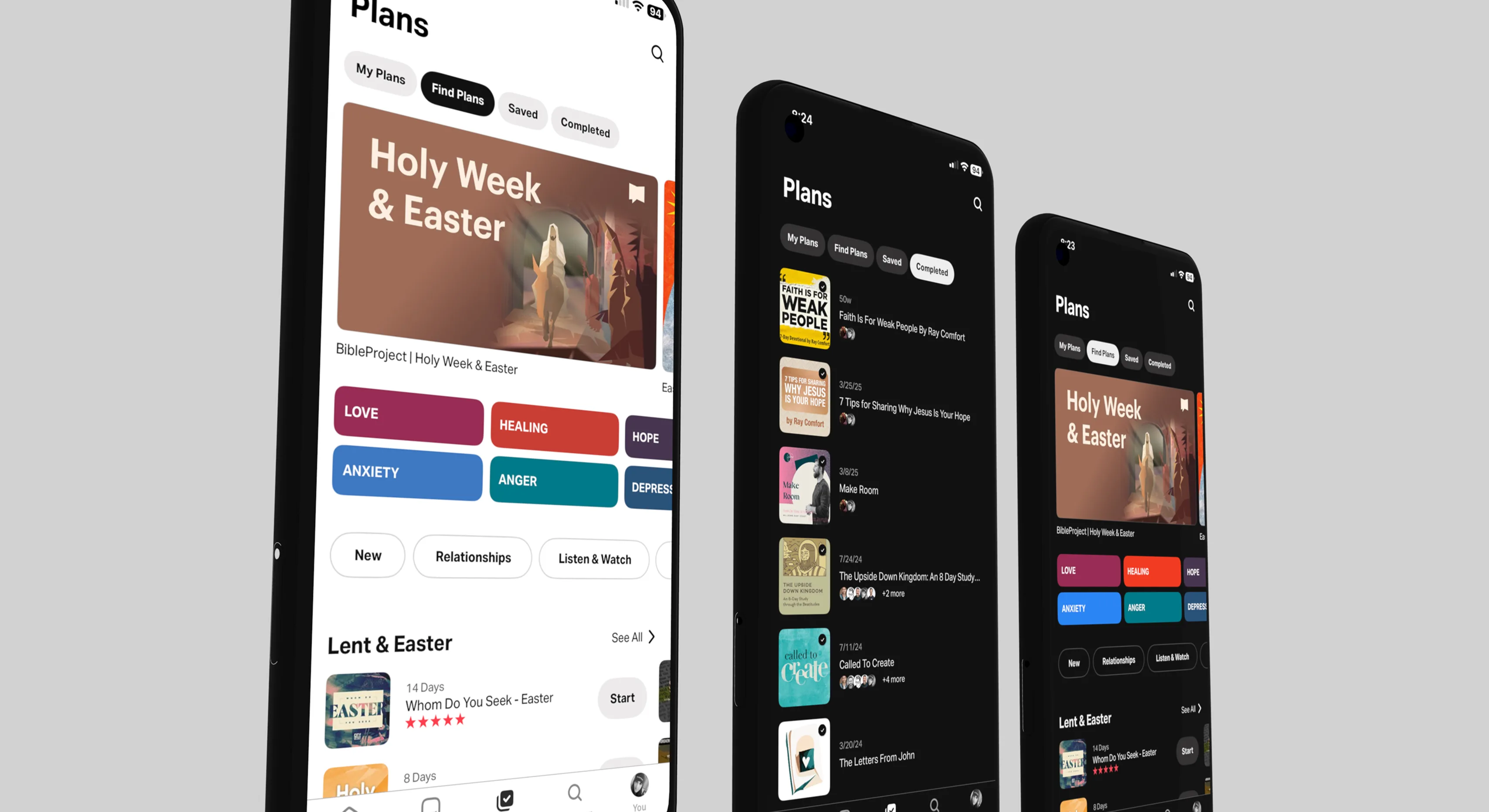 Plans navigation redesign