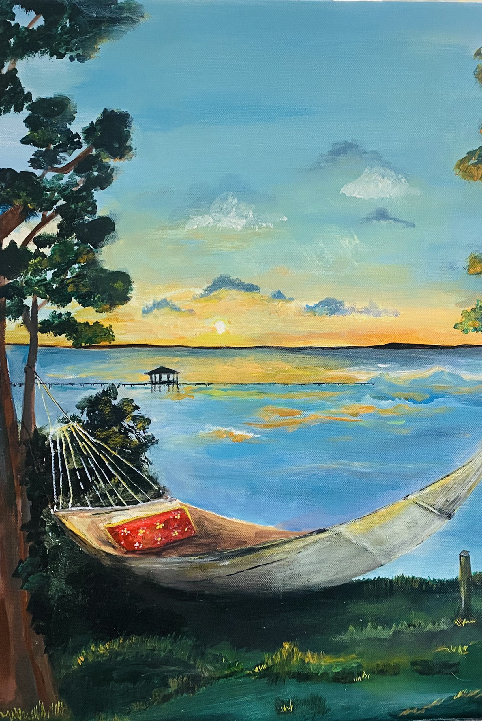 Oil painting by Gina Thomas