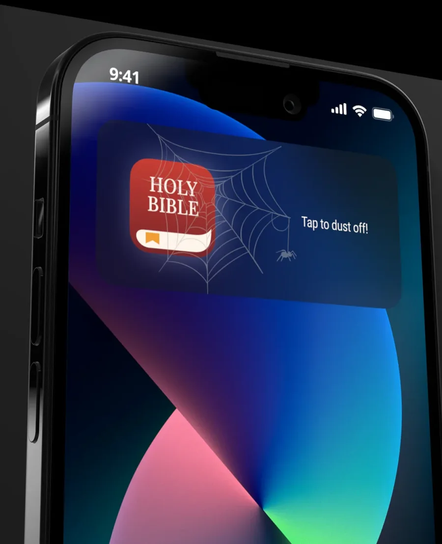 Holy Bible app widget concept by Gina Thomas