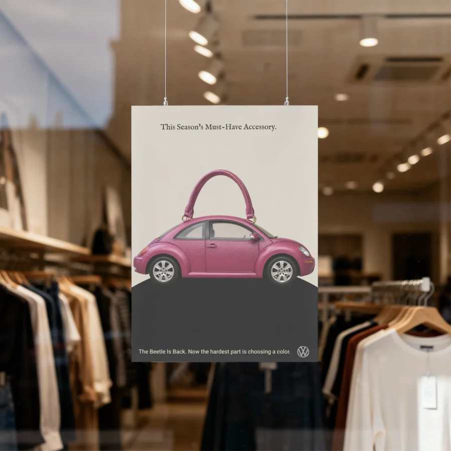 Volkswagen Beetle advertising concept by Gina Thomas