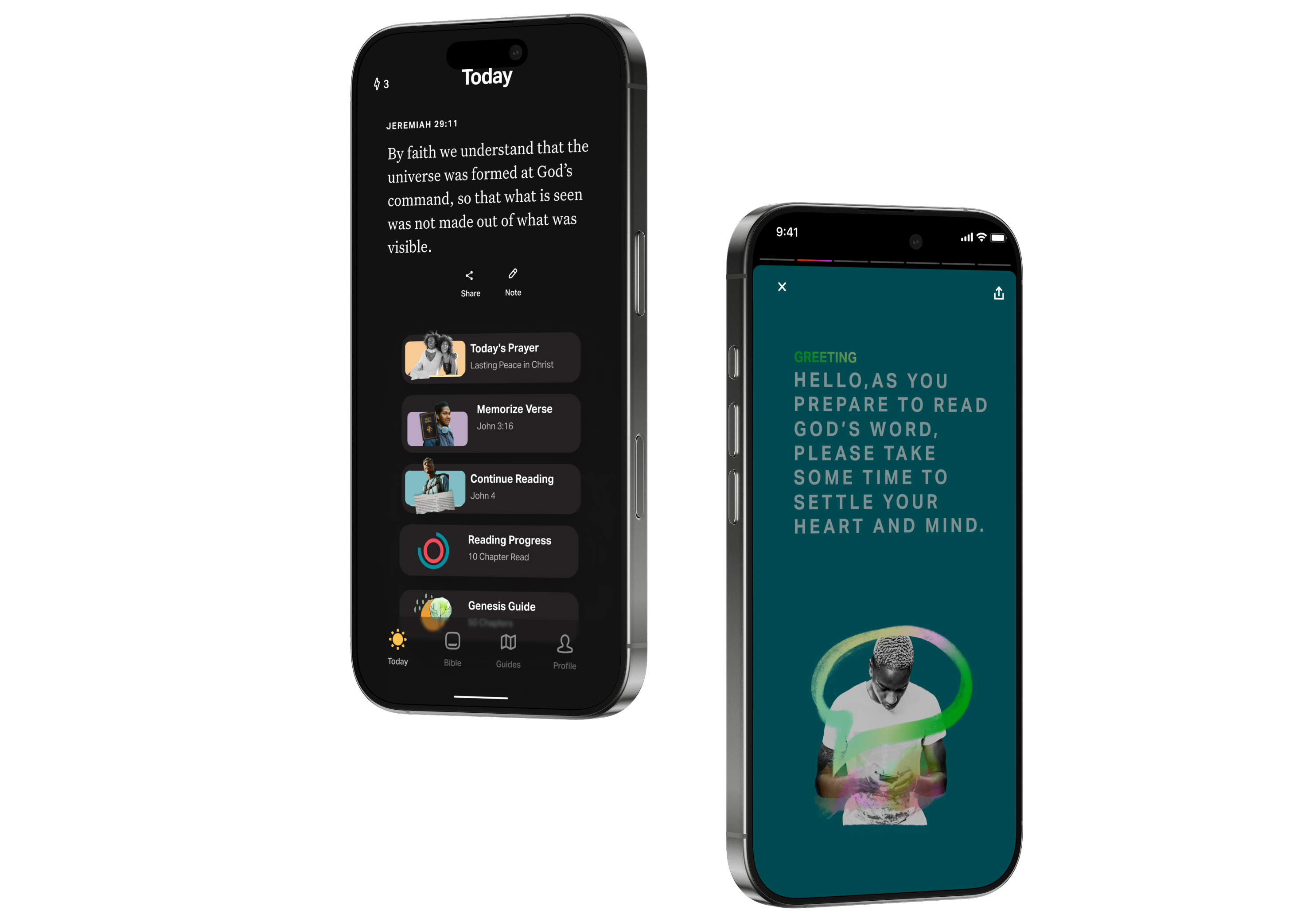 Bible App Lite onboarding and offline screens