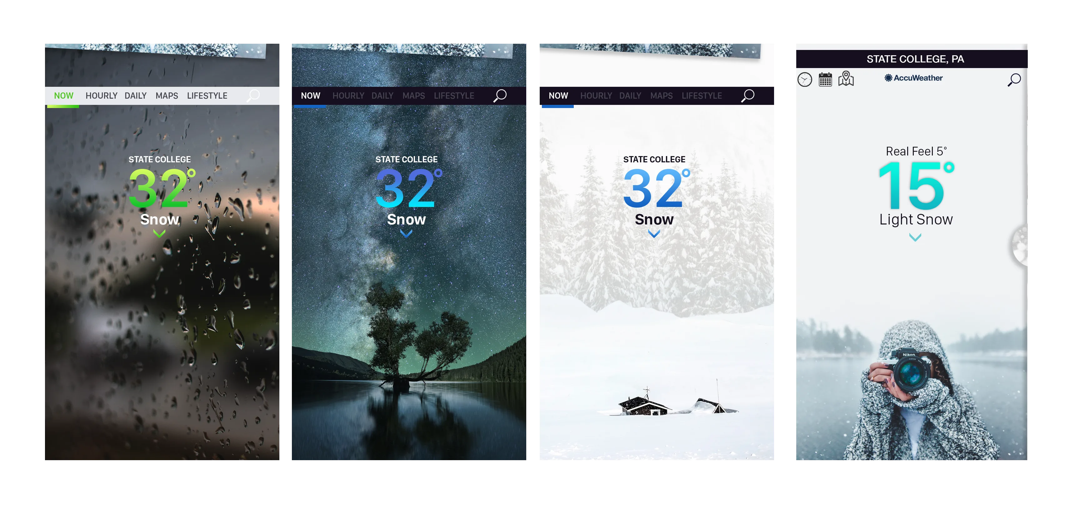AccuWeather design explorations